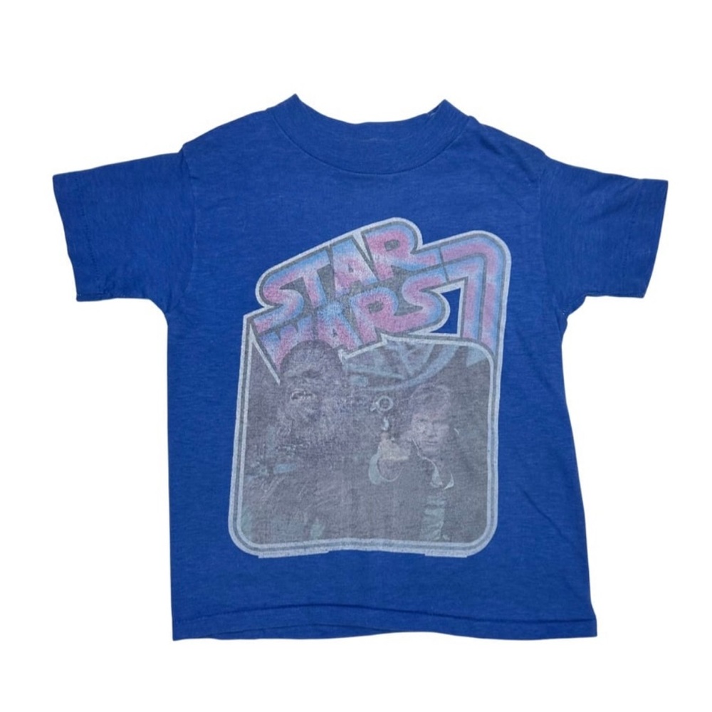 Vintage Star Wars 1977 Tee- RARE- Hans Solo and Chewbacca